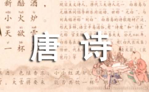 唐诗让我陶醉作文800字